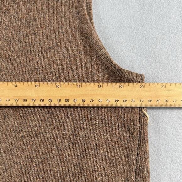 Vintage 90s Snowman Sweater Vest Sz Large Ugly Christmas Knit Retro GrandmaCore - Picture 9 of 13